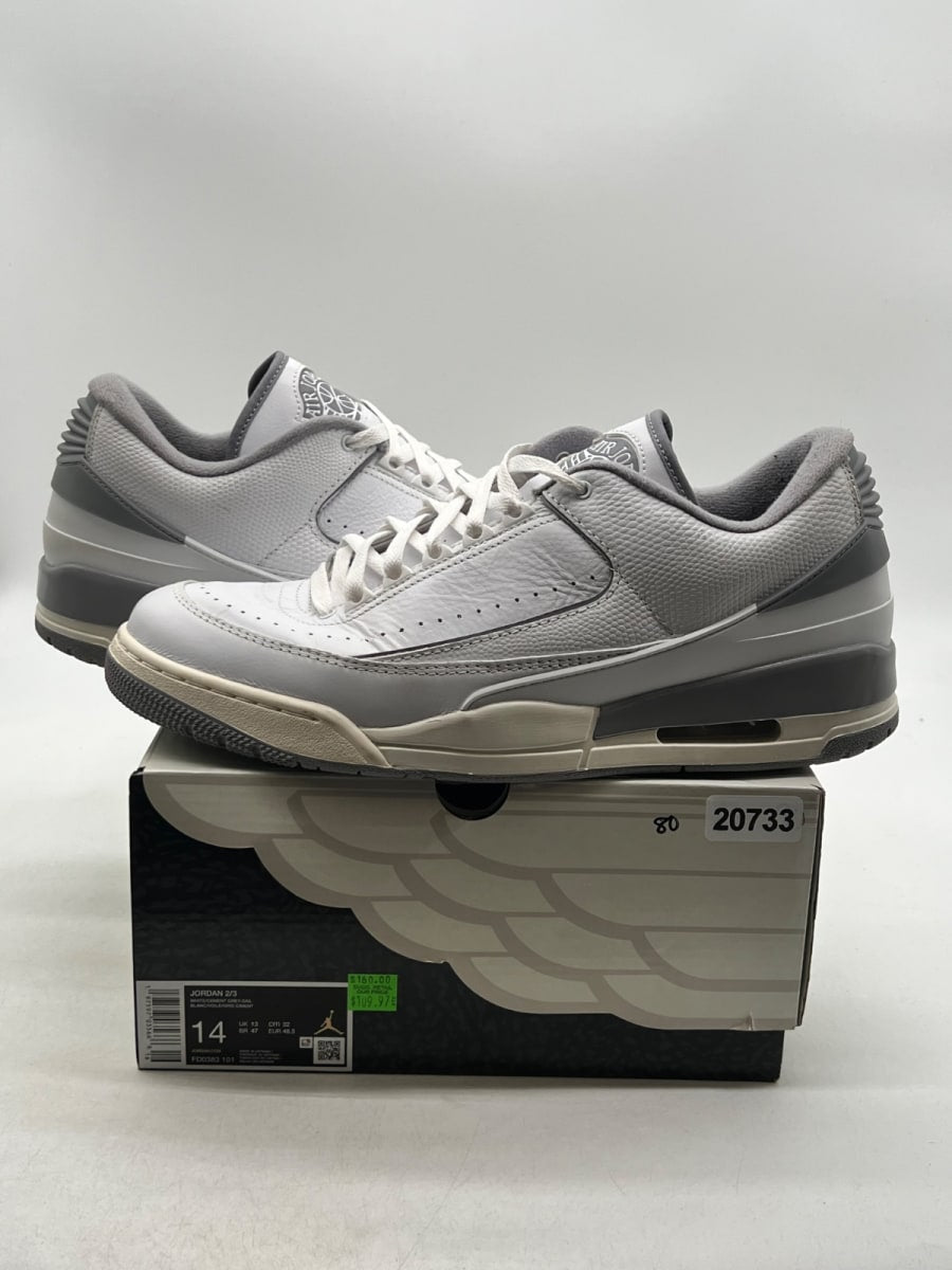 Jordan 2/3 White Cement 14 (Lightly Worn Pre-Owned) - Image 1