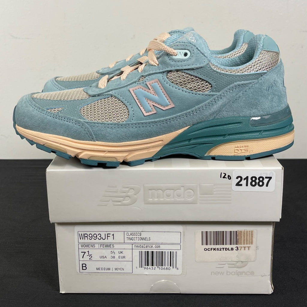 New Balance 993 Joe Freshgoods Performance Art Arctic Blue (Women's) 7.5W (Moderately Worn Pre-Owned)New BalanceArctic Blue/Vintage Rose - Image 3