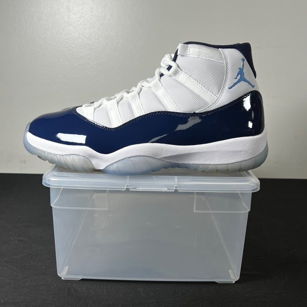 Jordan 11 Retro UNC Win Like 82 10 (New Pre-Owned)JordanWhite/University Blue-Midnight Navy - Image 3