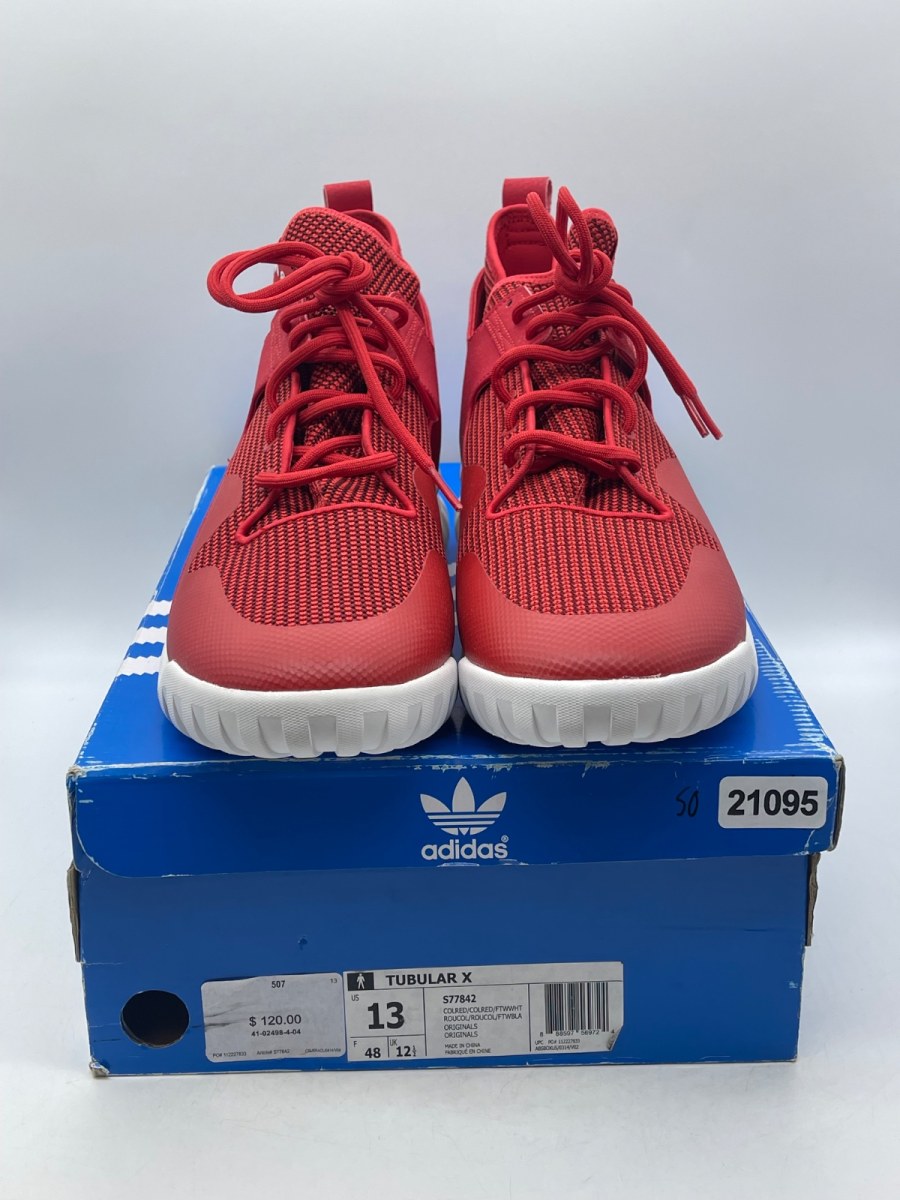 Adidas Tubular X 'Collegiate Red' 13 (Moderately Worn Pre-Owned) - Image 2