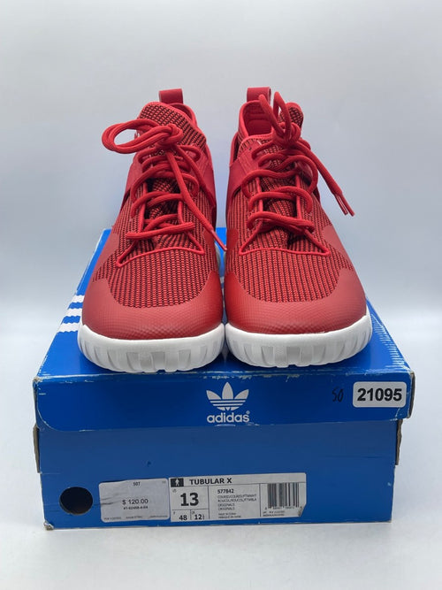 Adidas Tubular X 'Collegiate Red' 13 (Moderately Worn Pre-Owned) - Image 2