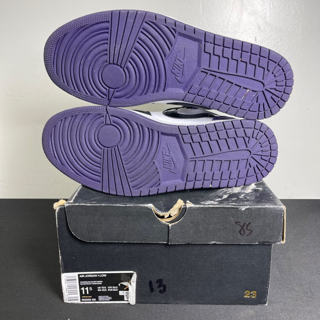 Jordan 1 Low Court Purple (Size 11.5) - aux