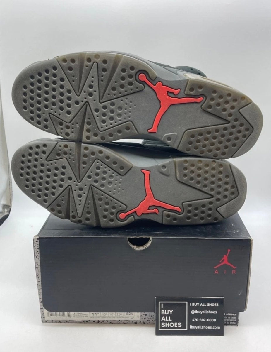 Jordan 6 Retro PSG Paris Saint-Germain 11.5 (Moderately Worn Pre-Owned)JordanIron Grey/Infrared 23-Black - Image 9