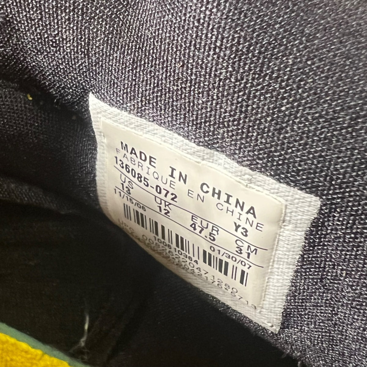Jordan 1 Retro Beginning Moments Pack (BMP) New Love 13 (Heavily Worn Pre-Owned)JordanBlack/Varsity Maize-White - Image 4