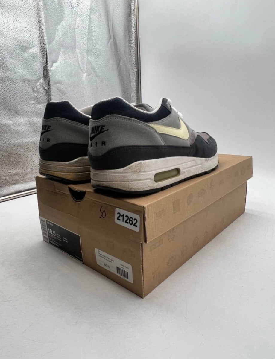 Nike Air Max 1 'Dark Grey Obsidian' 10.5 (Heavily Worn Pre-Owned)Nike - Image 5
