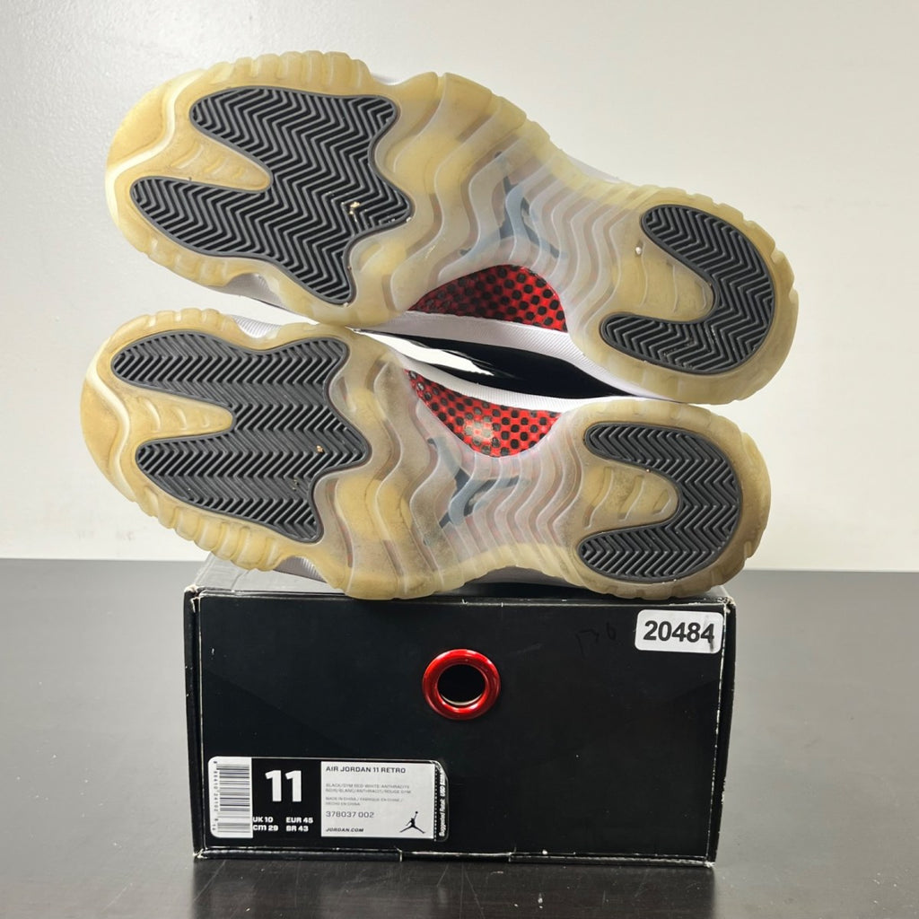 Jordan 11 Retro 72-10 11 (Lightly Worn Pre-Owned)JordanBlack/Gym Red-White-Anthracite - Image 6
