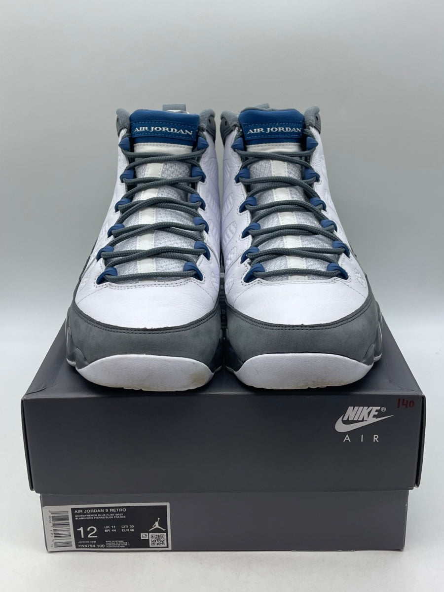 Jordan 9 Retro Flint Grey French Blue (2026) 12 (Moderately Worn Pre-Owned)JordanWhite/French Blue/Flint Grey - Image 2