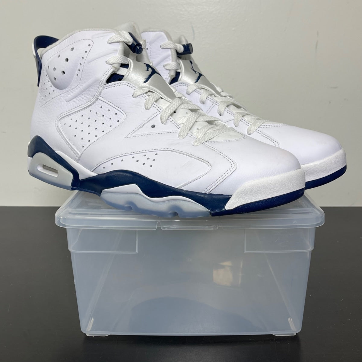 Jordan 6 Retro Midnight Navy (2022) 14 (New Pre-Owned)JordanWhite/Midnight Navy - Image 1