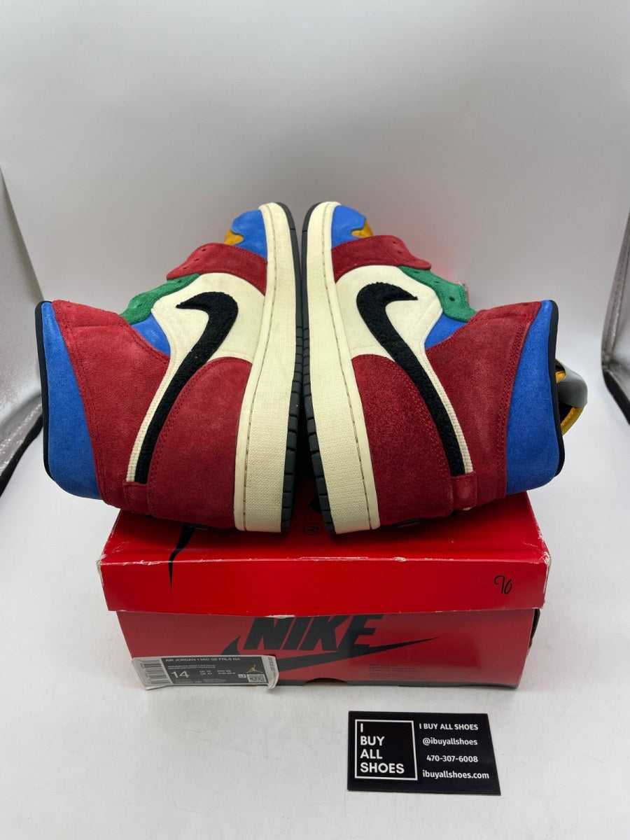 Jordan 1 Mid SE Fearless Blue the Great 14 (Moderately Worn Pre-Owned) - Image 6