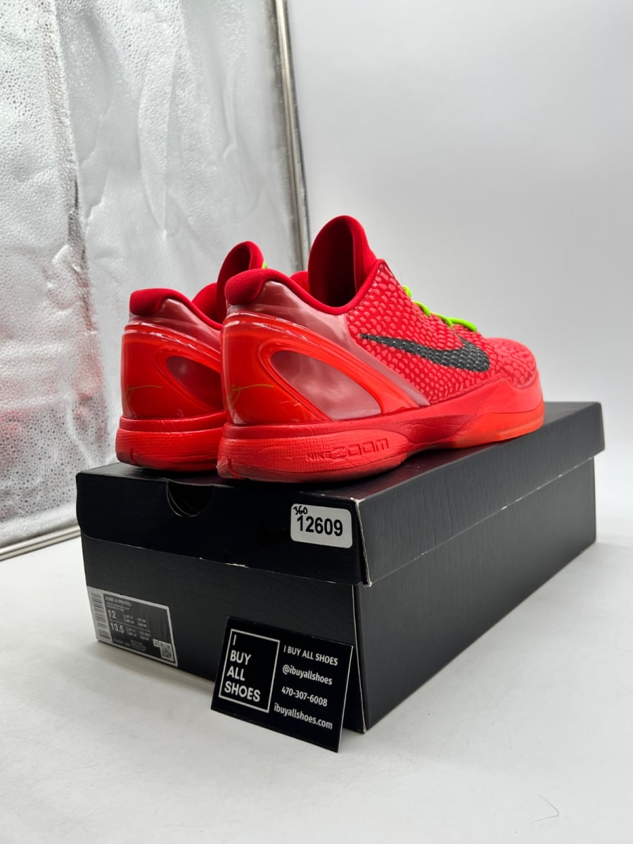 Nike Kobe 6 Protro Reverse Grinch 12 (Lightly Worn Pre-Owned) - Image 5
