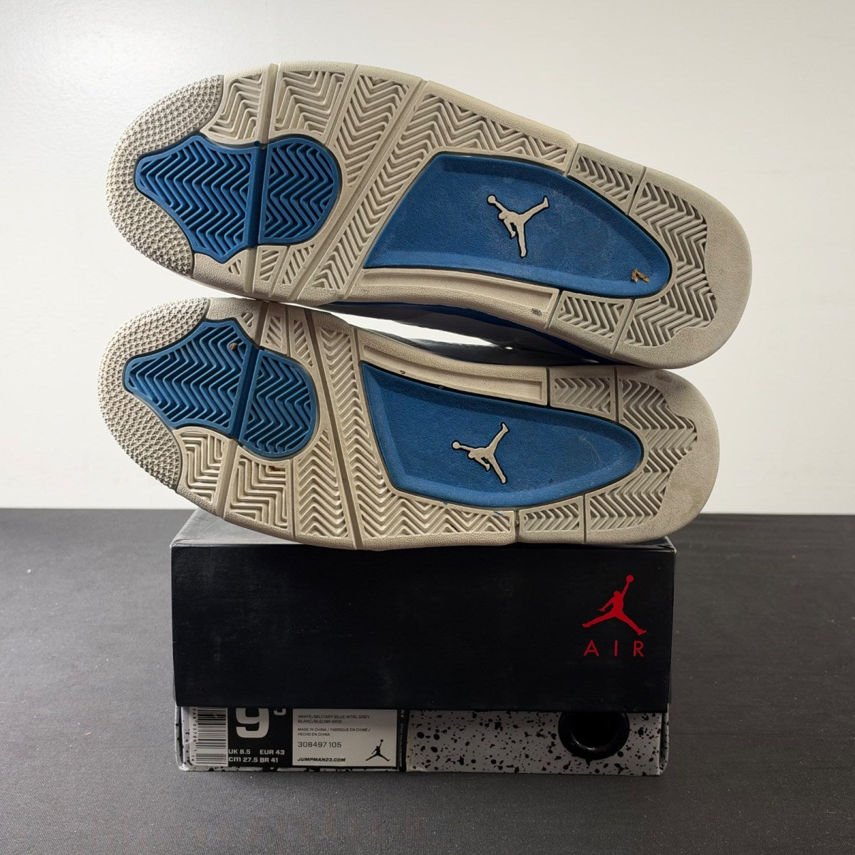 Jordan 4 Retro Military Blue (2012) (Size 9.5) - Image 6
