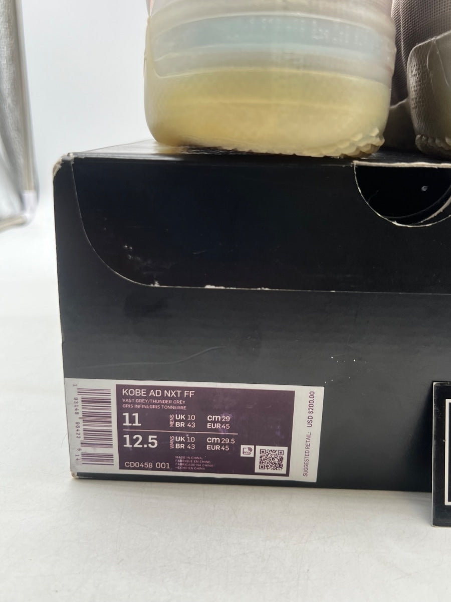 Nike Kobe AD NXT FF Vast Grey 11 (Lightly Worn Pre-Owned) - Image 3