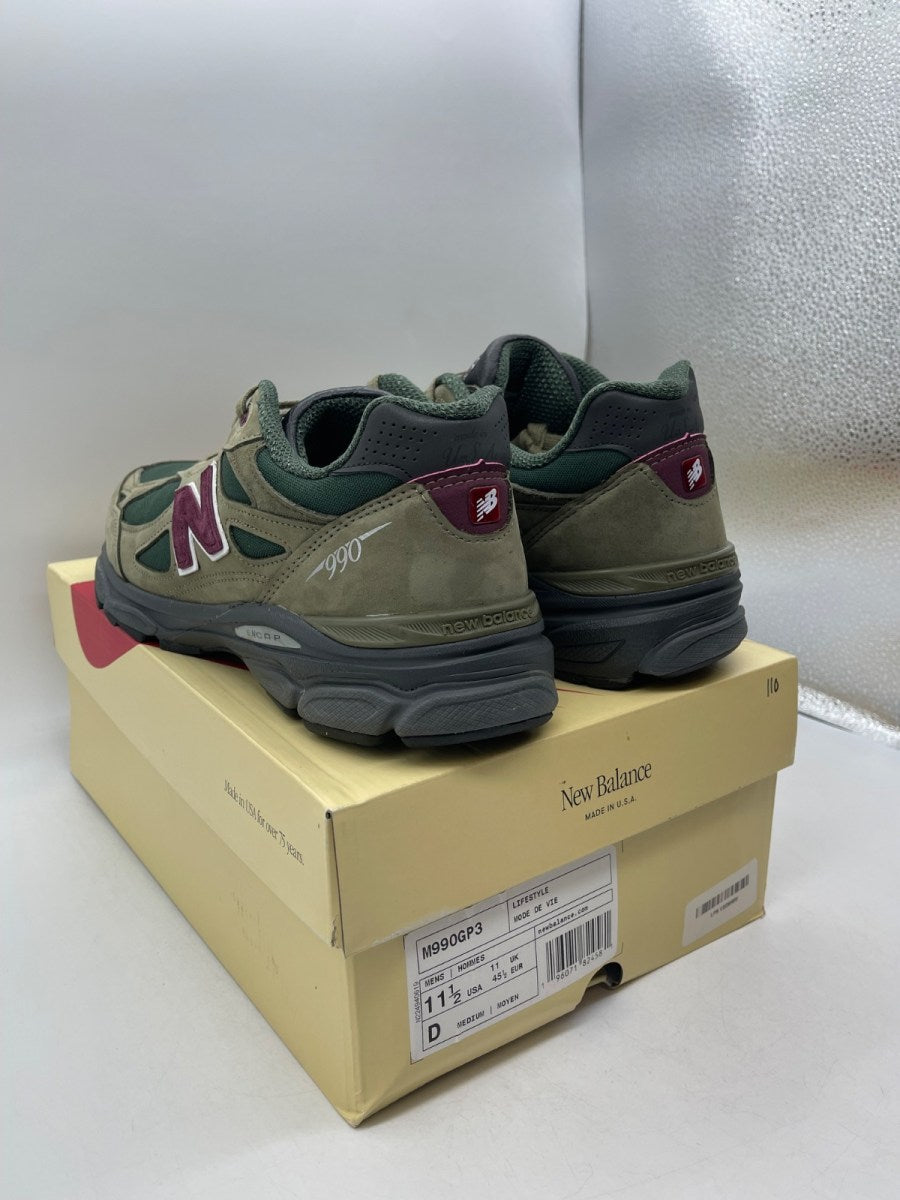 New Balance 990v3 MiUSA Teddy Santis Green Purple 11.5 (Moderately Worn Pre-Owned)New BalanceGreen/Purple - Image 4
