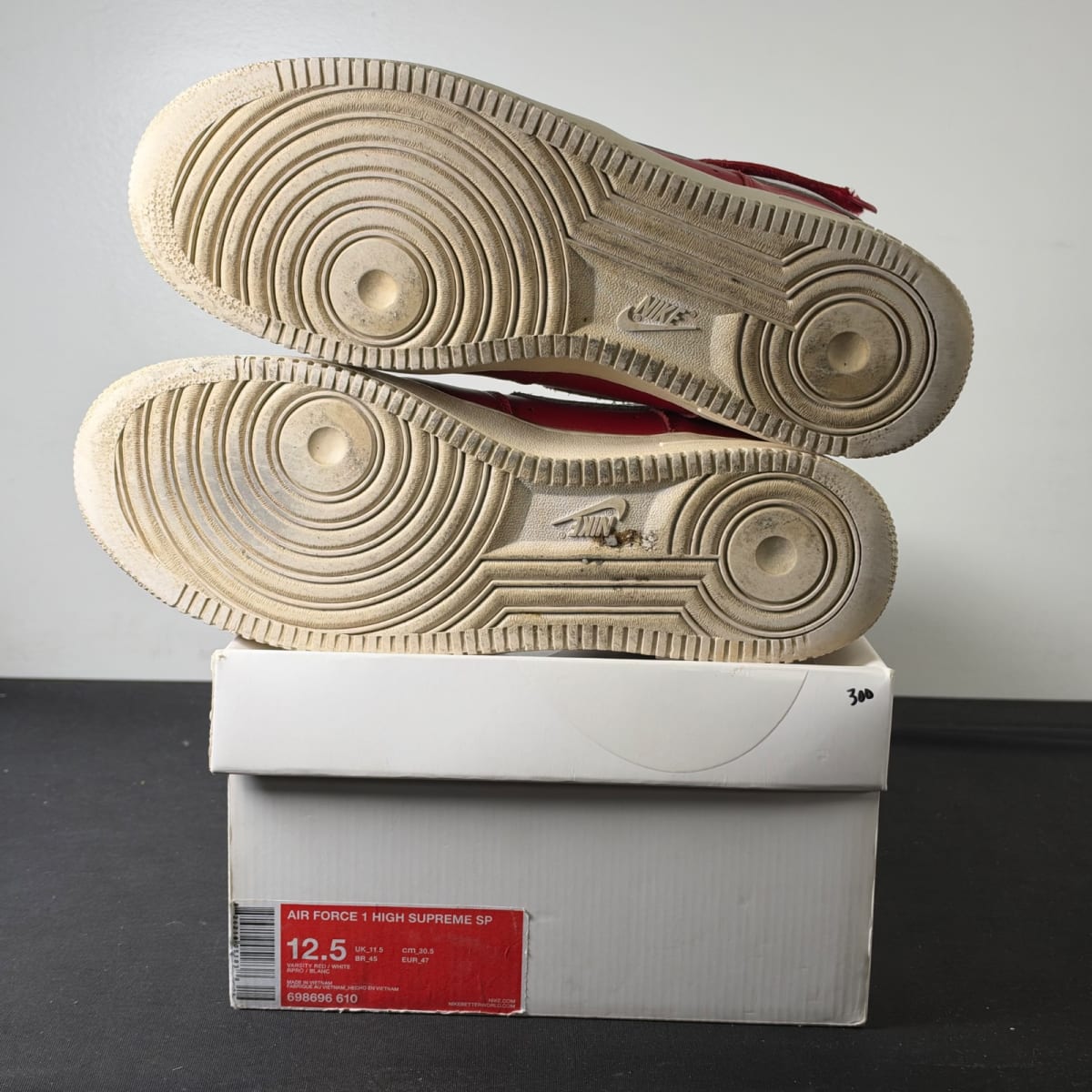 Nike Air Force 1 High Supreme World Famous Red (Size 12.5) - aux