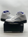 Jordan 5 Retro Dark Concord 13 (Heavily Worn Pre-Owned)JordanWhite/Dark Concord-Black - Image 1