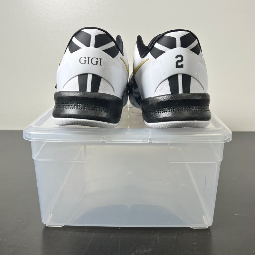 Nike Kobe 8 Protro Mambacita 10 (Lightly Worn Pre-Owned)NikeWhite/Metallic Gold/Black - Image 4
