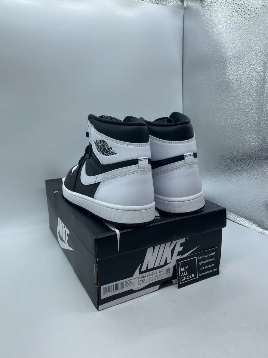 Jordan 1 Retro High OG Black White 10 (Moderately Worn Pre-Owned) - Image 4