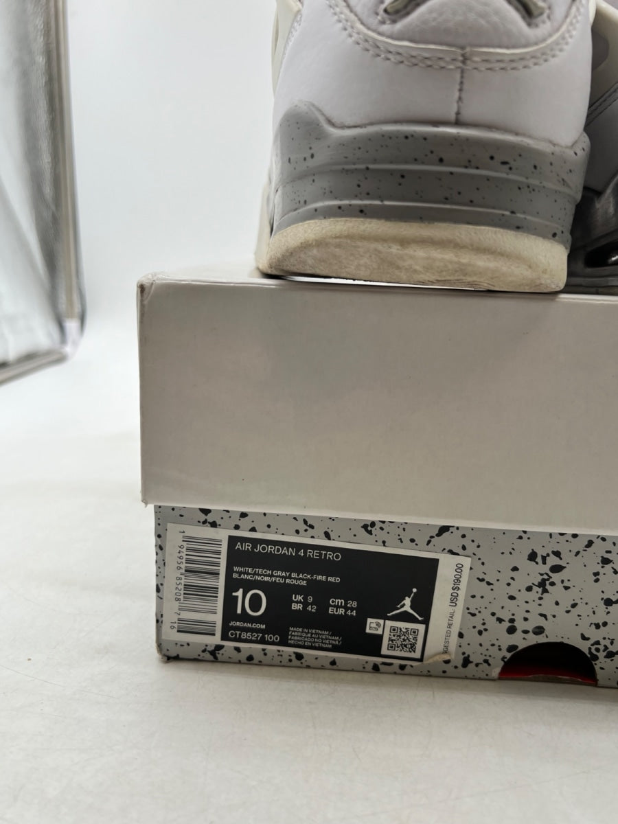 Jordan 4 Retro White Oreo (2021) 10 (Moderately Worn Pre-Owned) - Image 6