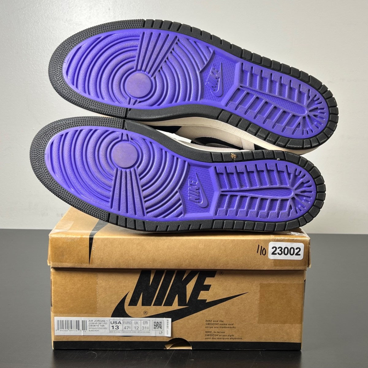 Jordan 1 High Zoom Air CMFT PSG Paris Saint-Germain 13 (Lightly Worn Pre-Owned)JordanWhite/Black-Psychic Purple-Hyper Pink - Image 5