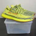 adidas Yeezy Boost 350 V2 Semi Frozen Yellow 11.5 (Moderately Worn Pre-Owned)adidasSemi Frozen Yellow/Raw Steel/Red - Image 1