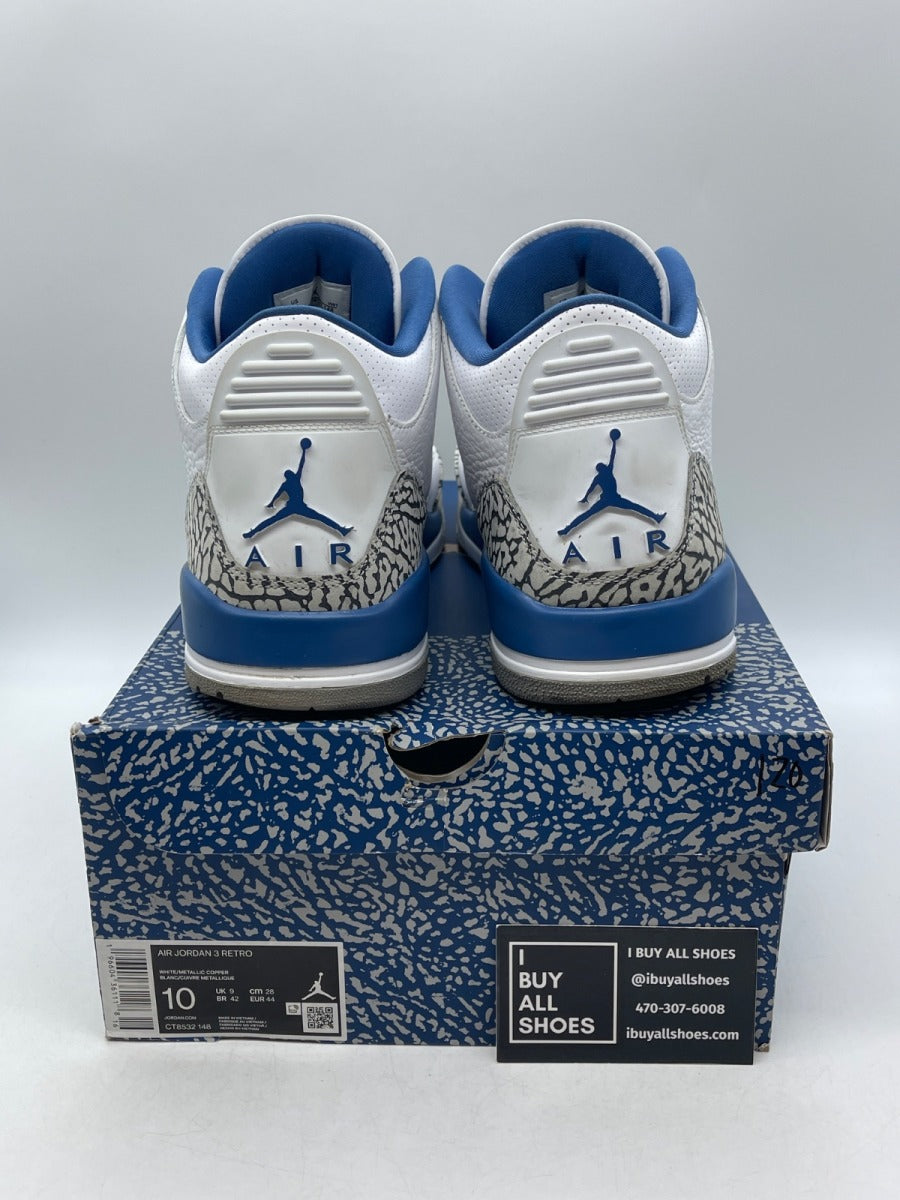Jordan 3 Retro Wizards 10 (Moderately Worn Pre-Owned) - Image 3