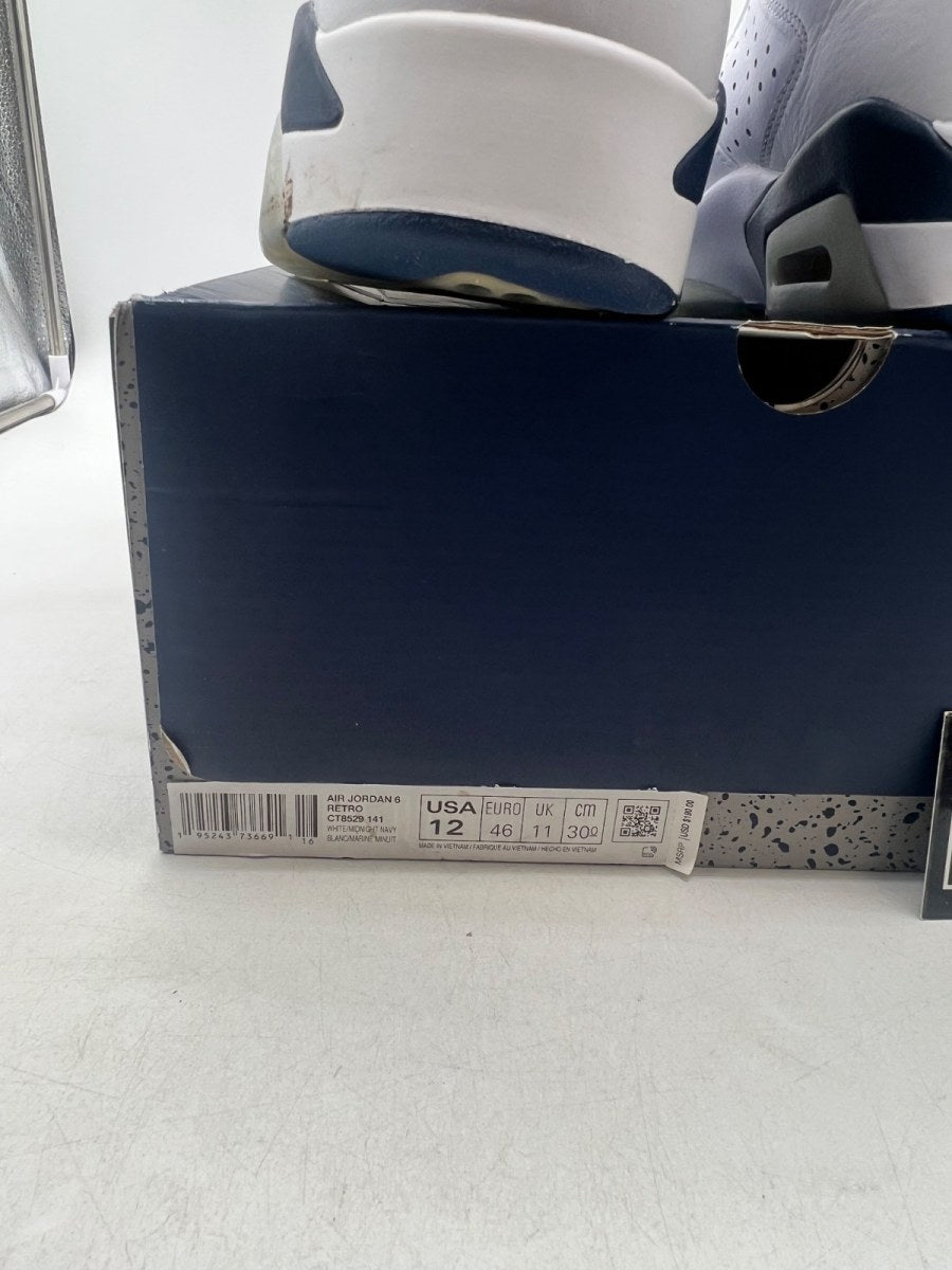 Jordan 6 Retro Midnight Navy (2022) 12 (Moderately Worn Pre-Owned) - Image 6