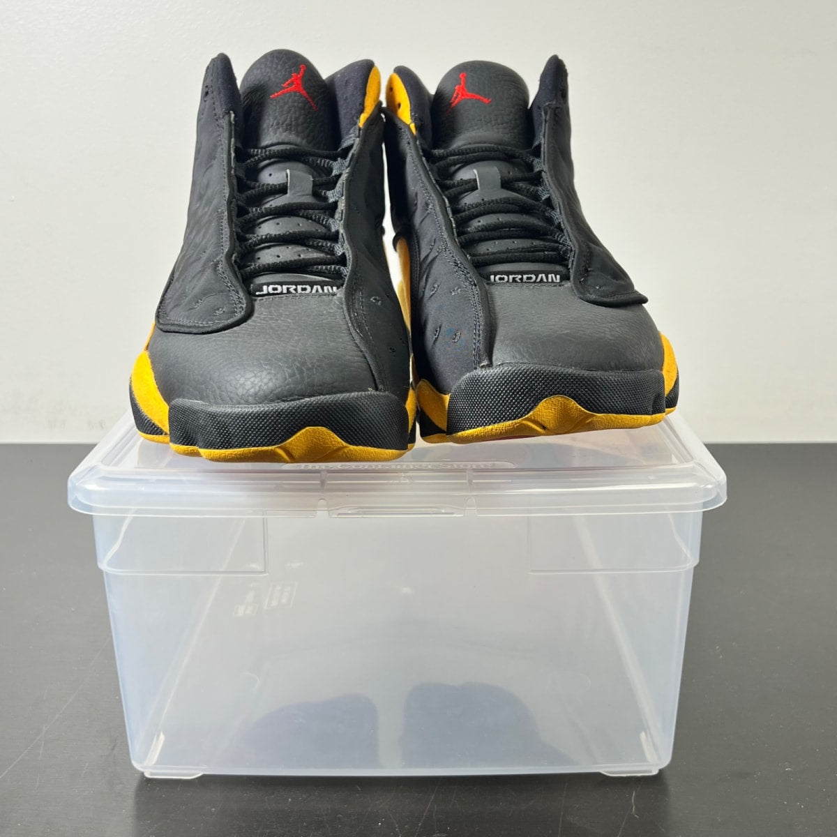 Jordan 13 Retro Carmelo Anthony Class Of 2002 (B-Grade) 11 (Lightly Worn Pre-Owned)JordanBlack/University Red-University Gold - Image 2