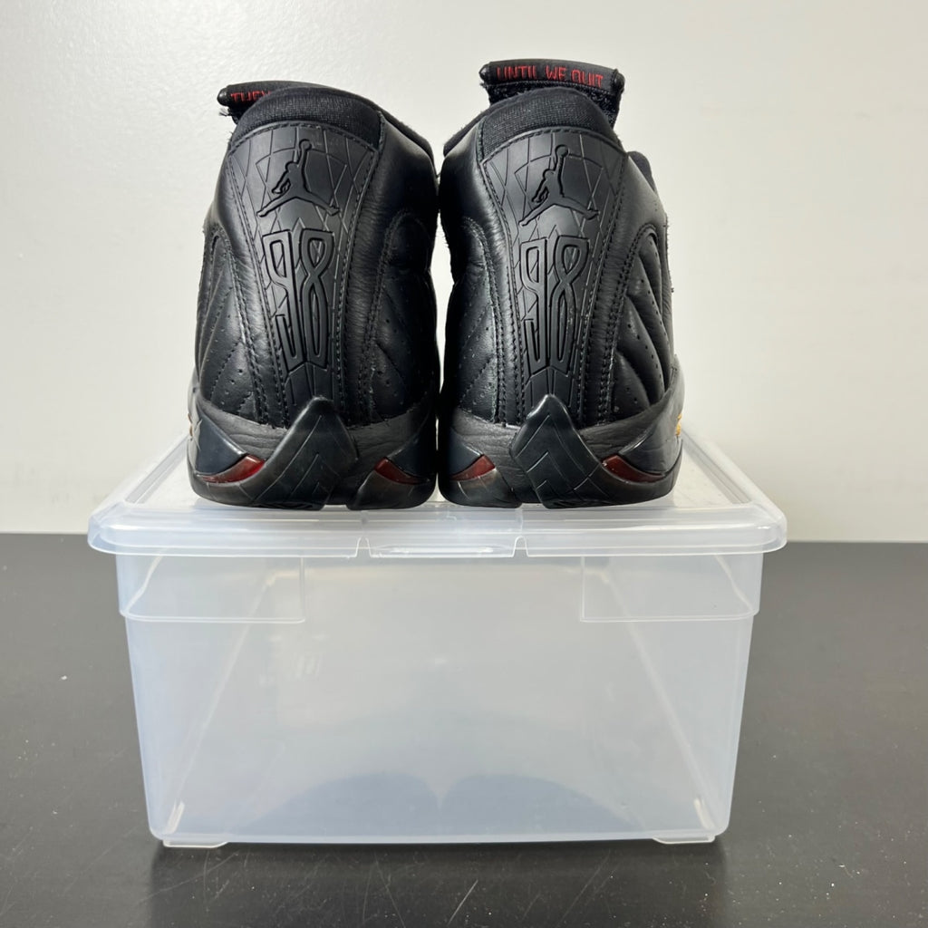 Jordan 14 Retro Defining Moments Pack Last Shot 10 (Heavily Worn Pre-Owned)JordanBlack/Metallic Gold/Varsity Red - Image 4