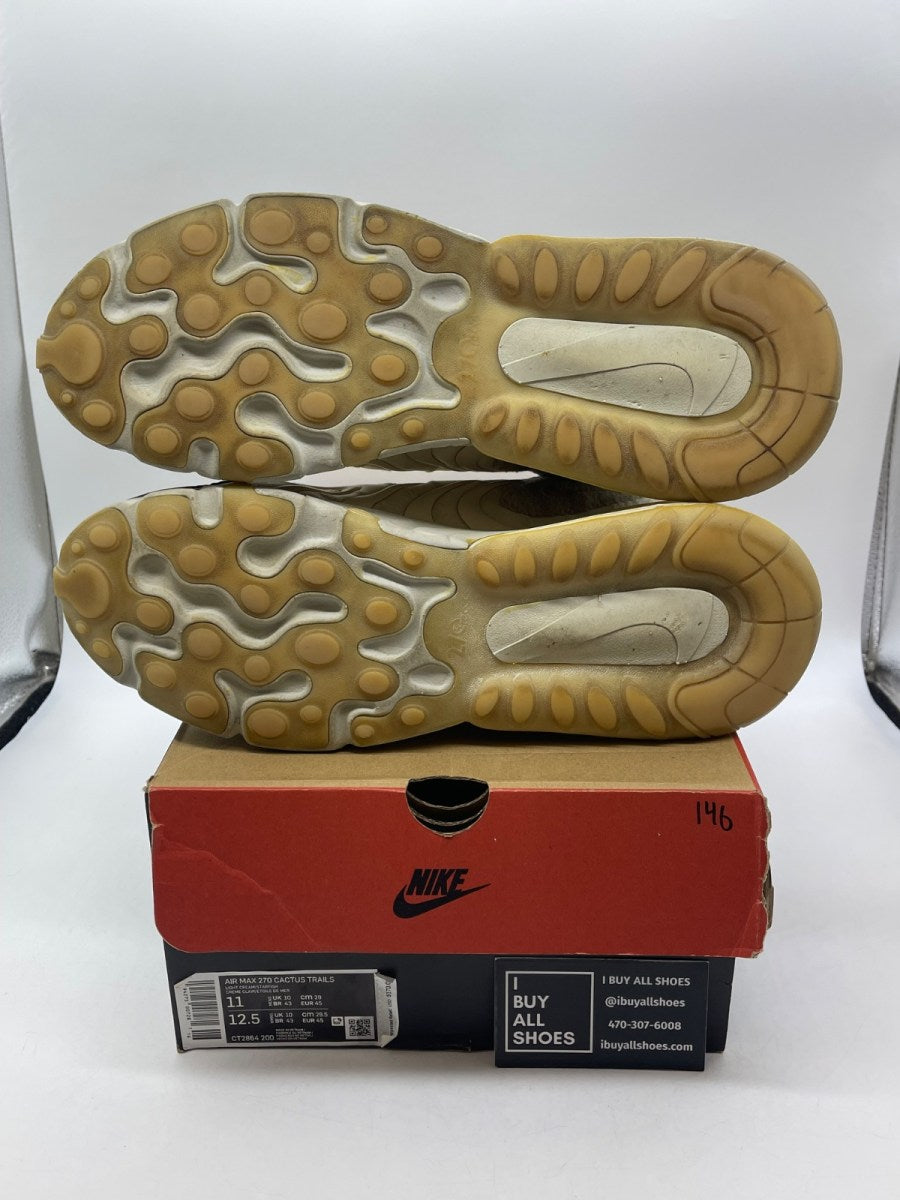 Nike Air Max 270 React ENG Travis Scott Cactus Trails 11 (Moderately Worn Pre-Owned) - Image 7