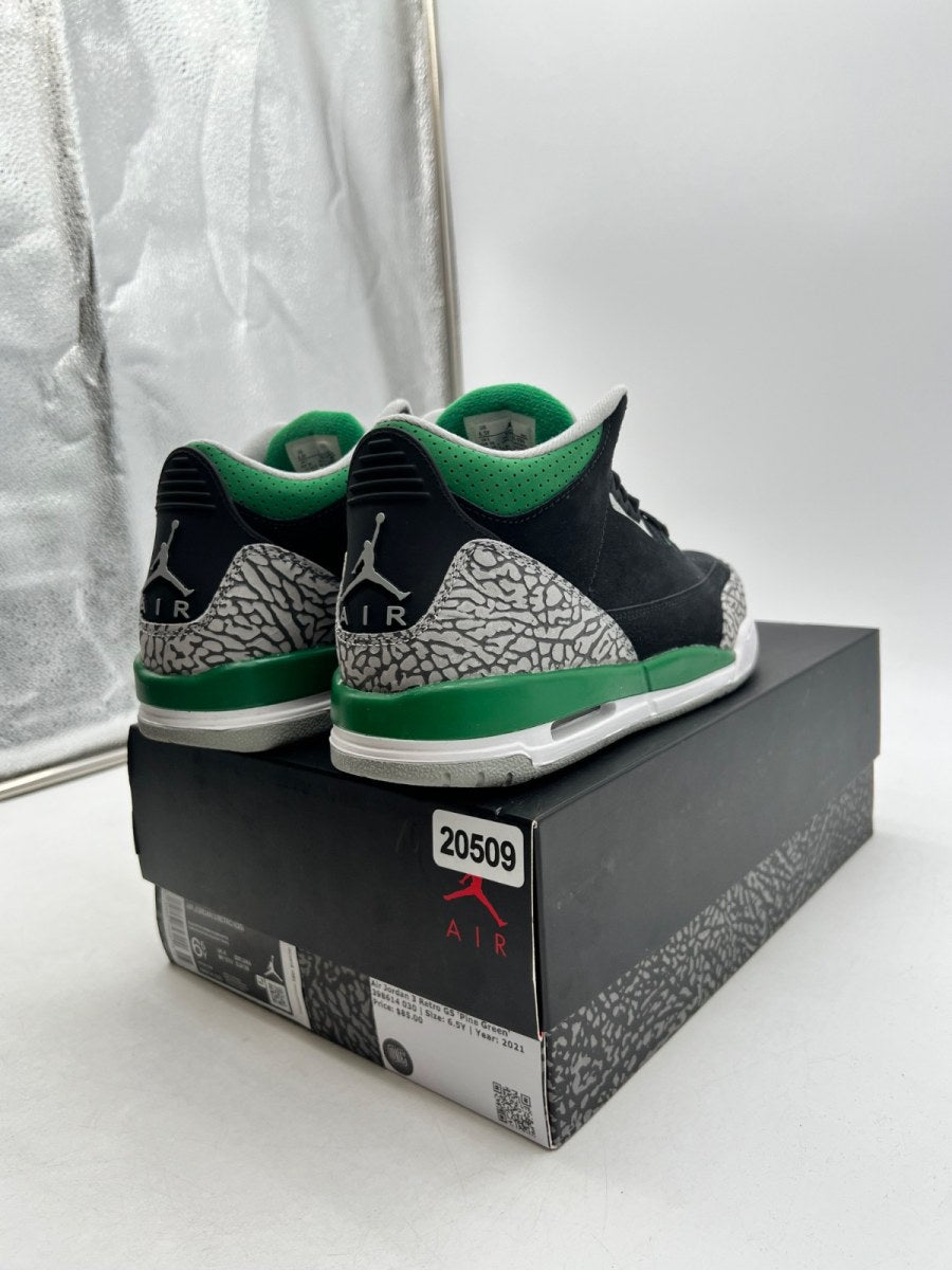 Jordan 3 Retro Pine Green (GS) 6.5Y (Lightly Worn Pre-Owned) - Image 5