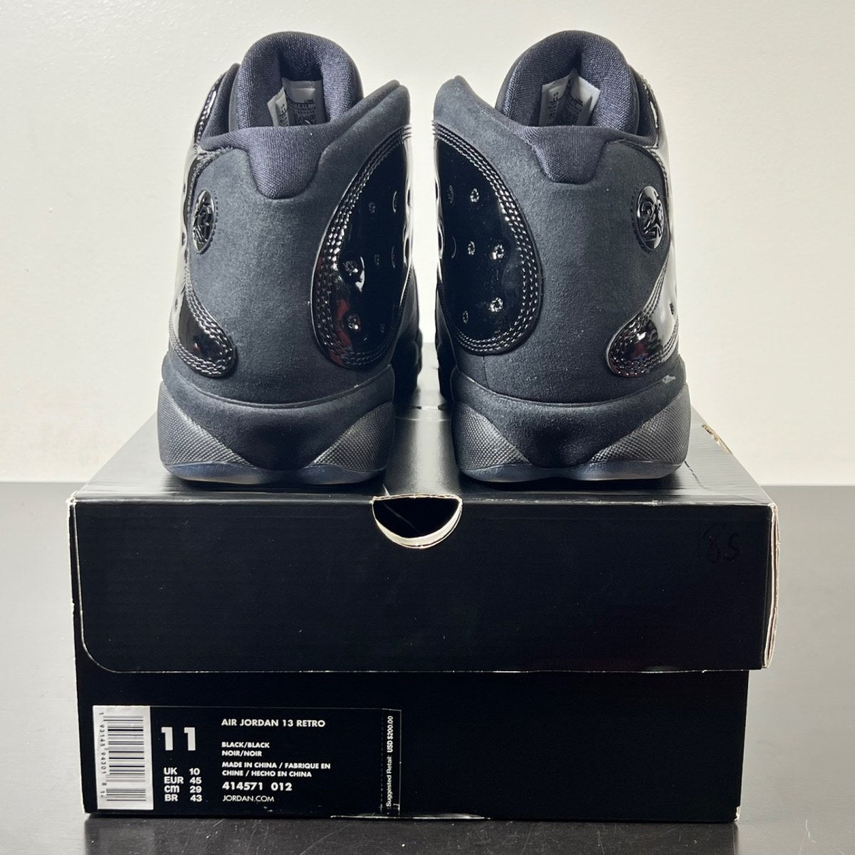 Jordan 13 Retro Cap and Gown 11 (Lightly Worn Pre-Owned)JordanBlack/Black - Image 5