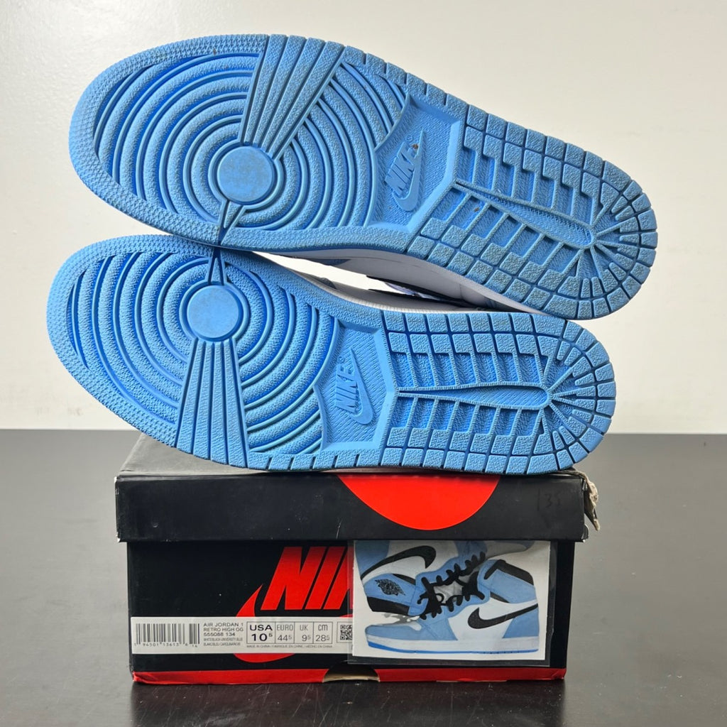 Jordan 1 Retro High OG University Blue 10.5 (Lightly Worn Pre-Owned)JordanWhite/University Blue-Black - Image 6