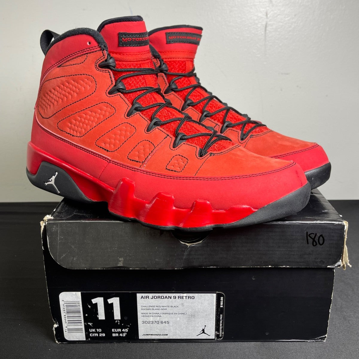 Jordan 9 Retro Motorboat Jones (Size 11) - Image 1