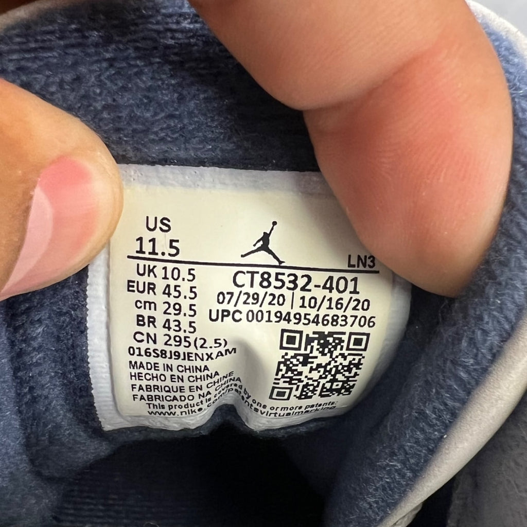 Jordan 3 Retro Georgetown (2021) 11.5 (Lightly Worn Pre-Owned)JordanMidnight Navy/Cement Grey-White - Image 4