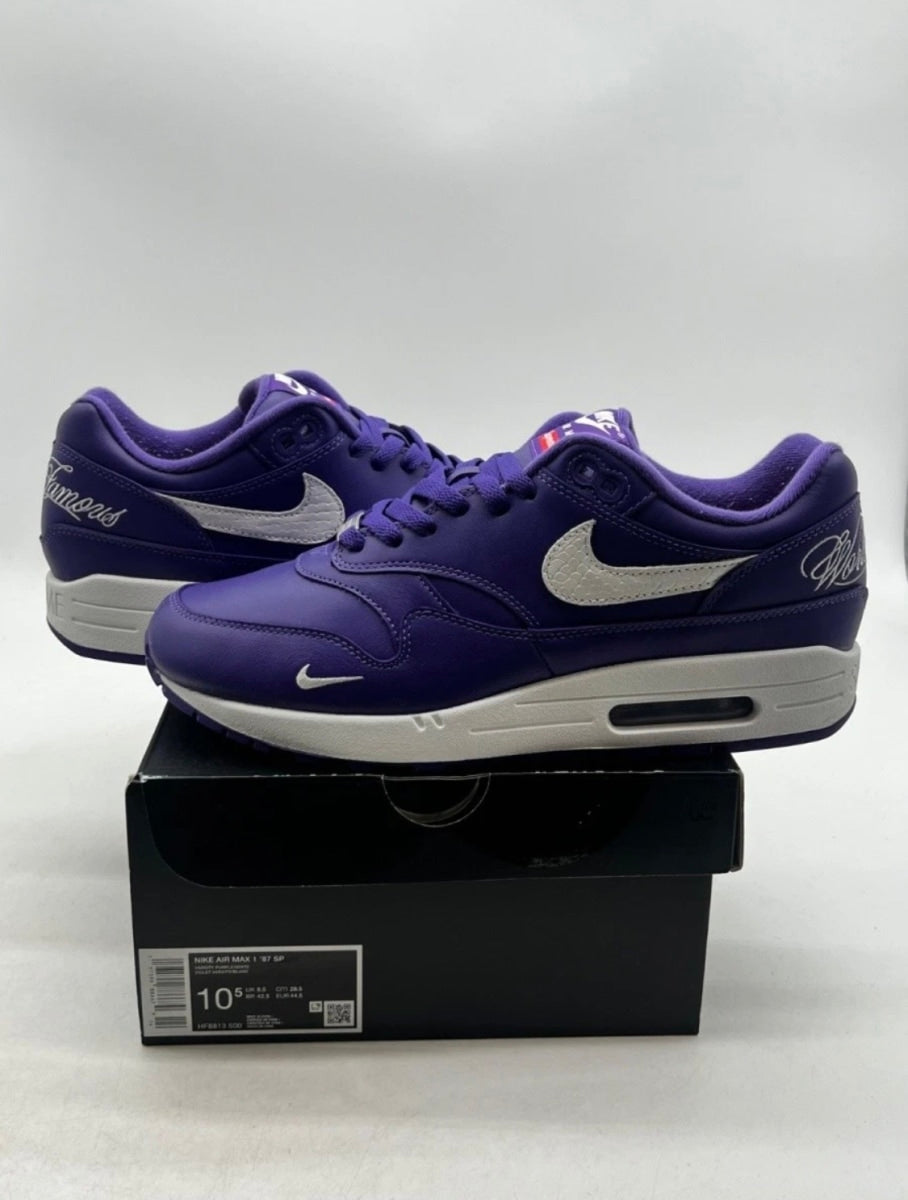 Nike Air Max 1 '87 SP Supreme Varsity Purple 10.5 (Lightly Worn Pre-Owned)Nike - Image 1