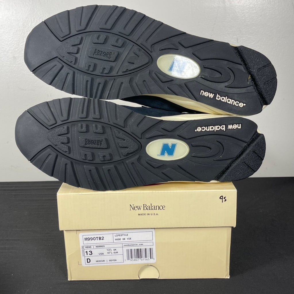 New Balance 990v2 MiUSA Teddy Santis Navy Castlerock 13 (Moderately Worn Pre-Owned)New BalanceNavy/Castlerock - Image 5