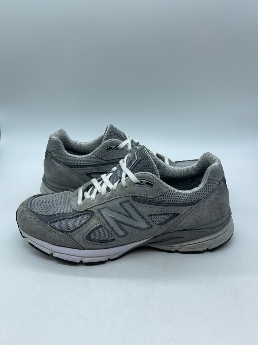 New Balance 990v4 MiUSA Grey Silver 10 (Moderately Worn Pre-Owned) - Image 1