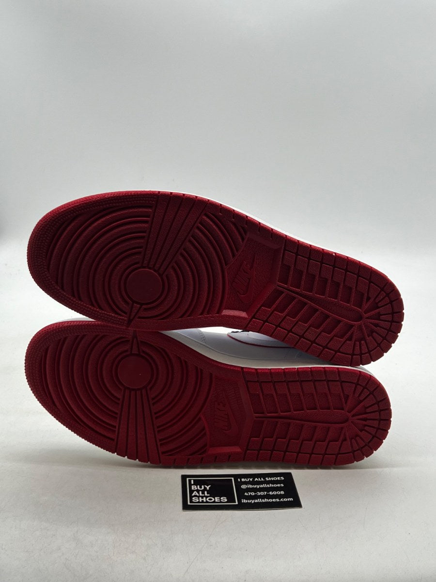 Jordan 1 Retro Mid White Gym Red Black 10.5 (Lightly Worn Pre-Owned) - Image 7