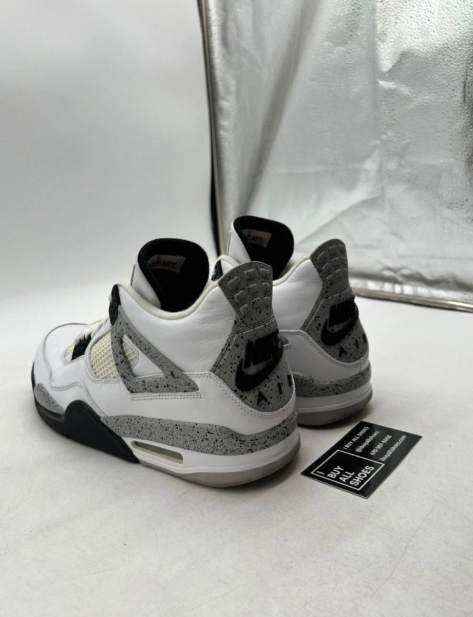 Jordan 4 Retro White Cement (2016) 12 (Moderately Worn Pre-Owned)JordanWhite/Fire Red-Black-Tech Grey - Image 4