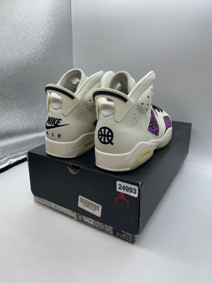 Jordan 6 Retro Quai 54 (2020) 8.5 (Moderately Worn Pre-Owned)JordanSail/Black-Team Orange-Racer Blue - Image 5