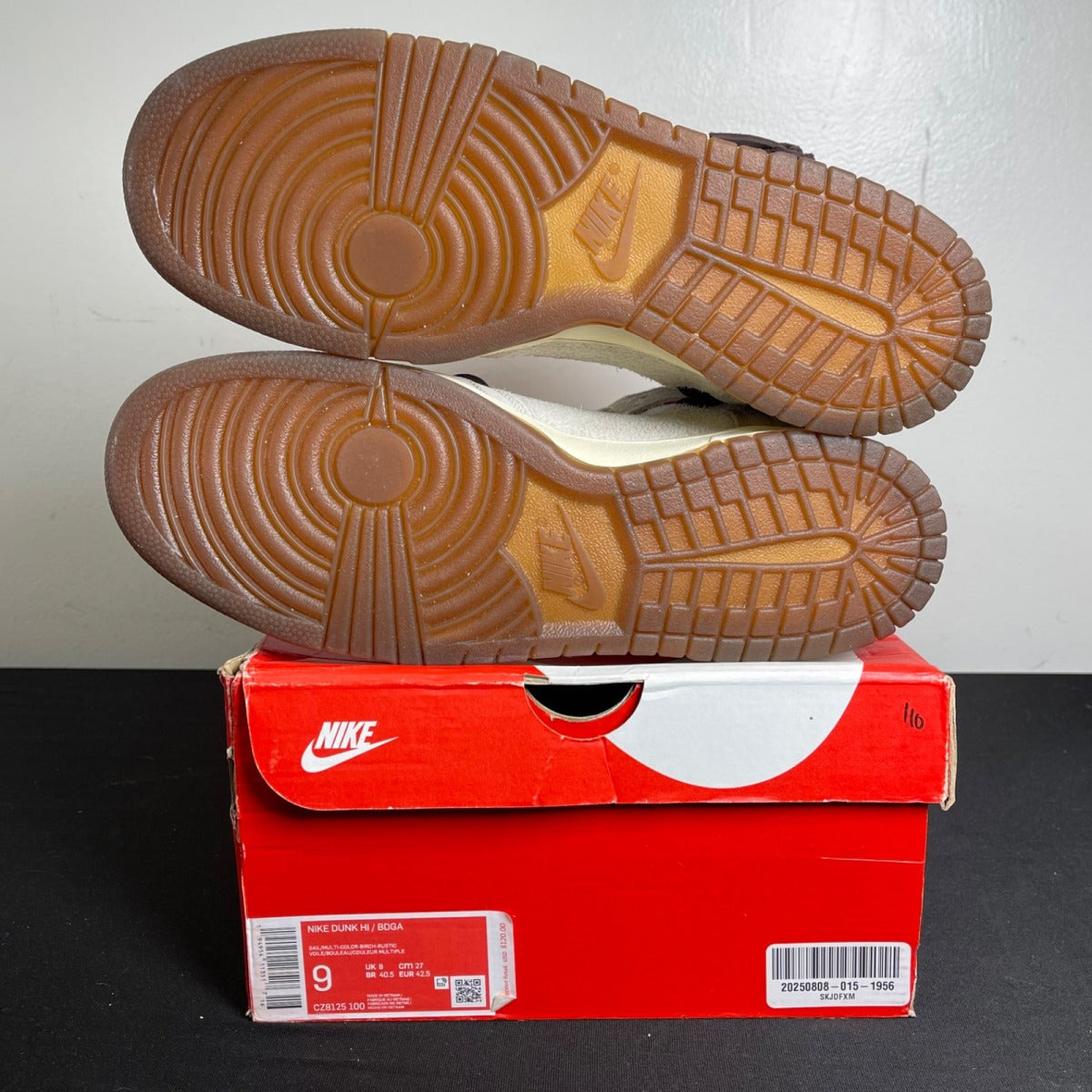 Nike Dunk High Bodega Sail Multi (Friends and Family) (Size 9) - Image 5