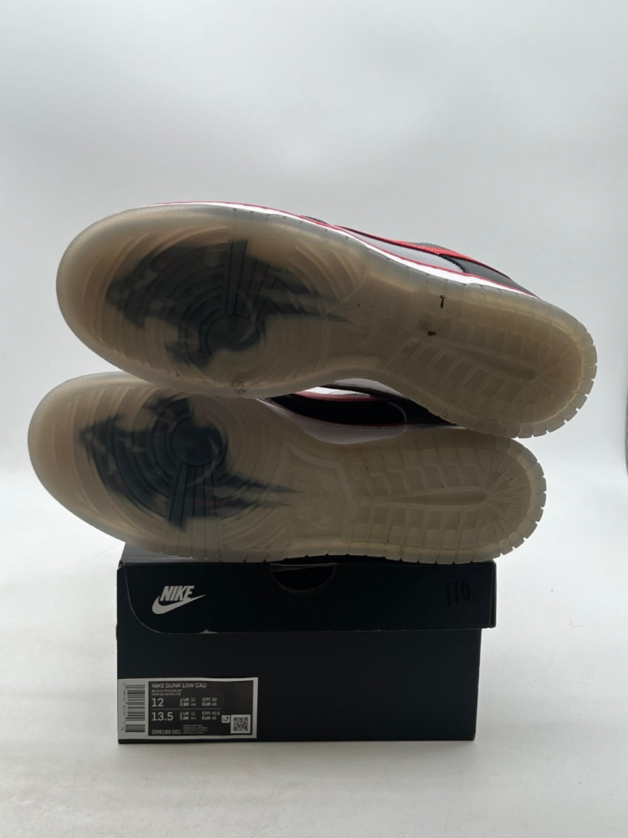 Nike Dunk Low Clark Atlanta University 12 (Lightly Worn Pre-Owned)NikeBlack/Classic Charcoal/White-Team Scarlet - Image 8