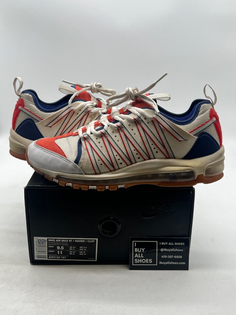 Nike Zoom Haven 97 CLOT White Royal 9.5 (Lightly Worn Pre-Owned) - Image 1