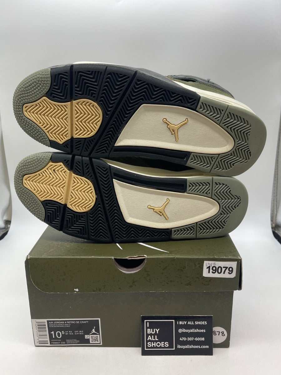 Jordan 4 Retro SE Craft Medium Olive 10.5 (Moderately Worn Pre-Owned) - Image 7