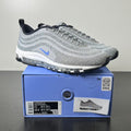 Nike Air Max 97 Swarovski Polar Blue (Women's) 12W (Lightly Worn Pre-Owned)NikeMetallic Silver/Metallic Silver-Polar Blue - Image 1