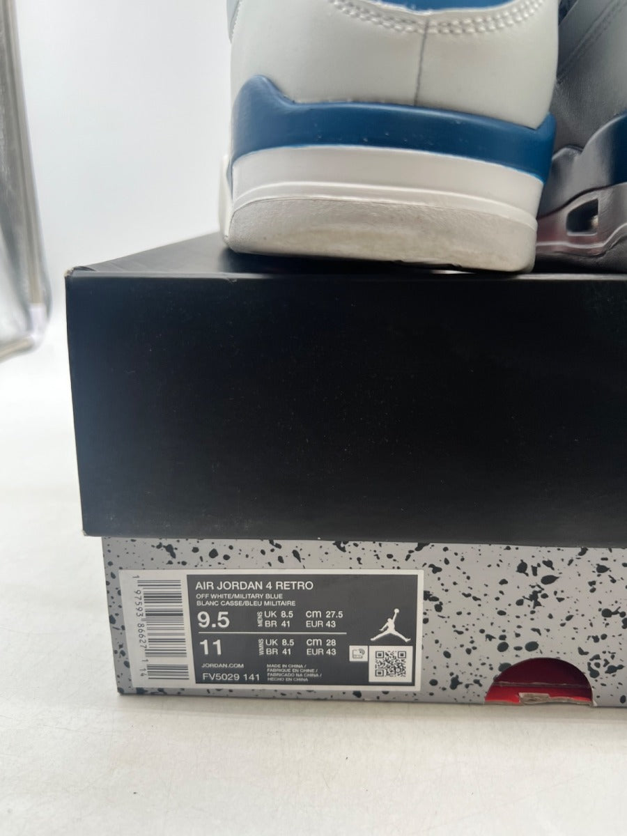 Jordan 4 Retro Military Blue (2024) 9.5 (Lightly Worn Pre-Owned) - Image 6