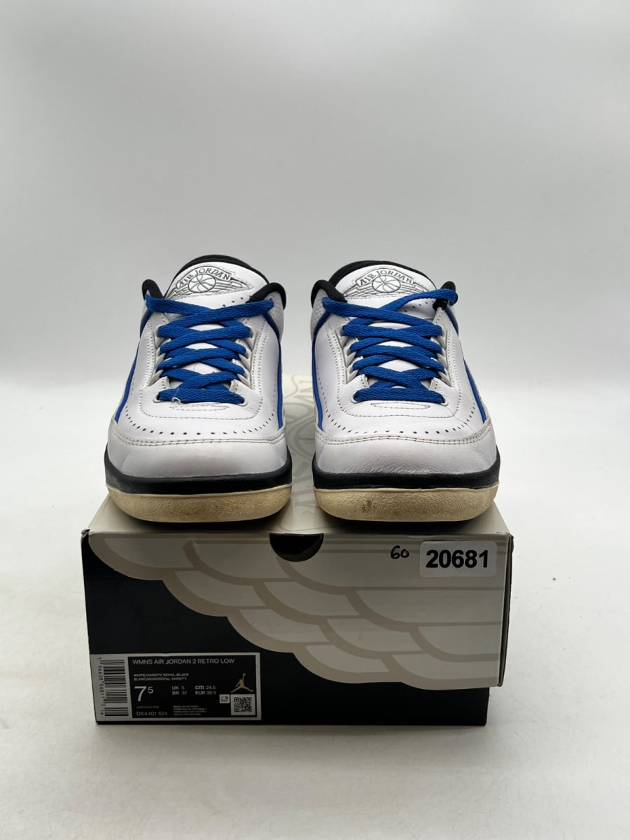 Jordan 2 Retro Low Varsity Royal (Women's) 7.5W (Moderately Worn Pre-Owned) - Image 4
