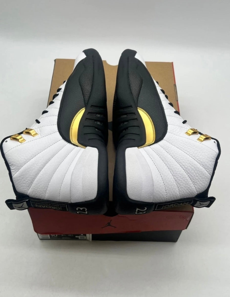 Jordan 12 Retro Royalty Taxi 10 (Lightly Worn Pre-Owned)JordanWhite/Black-Metallic Gold - Image 9