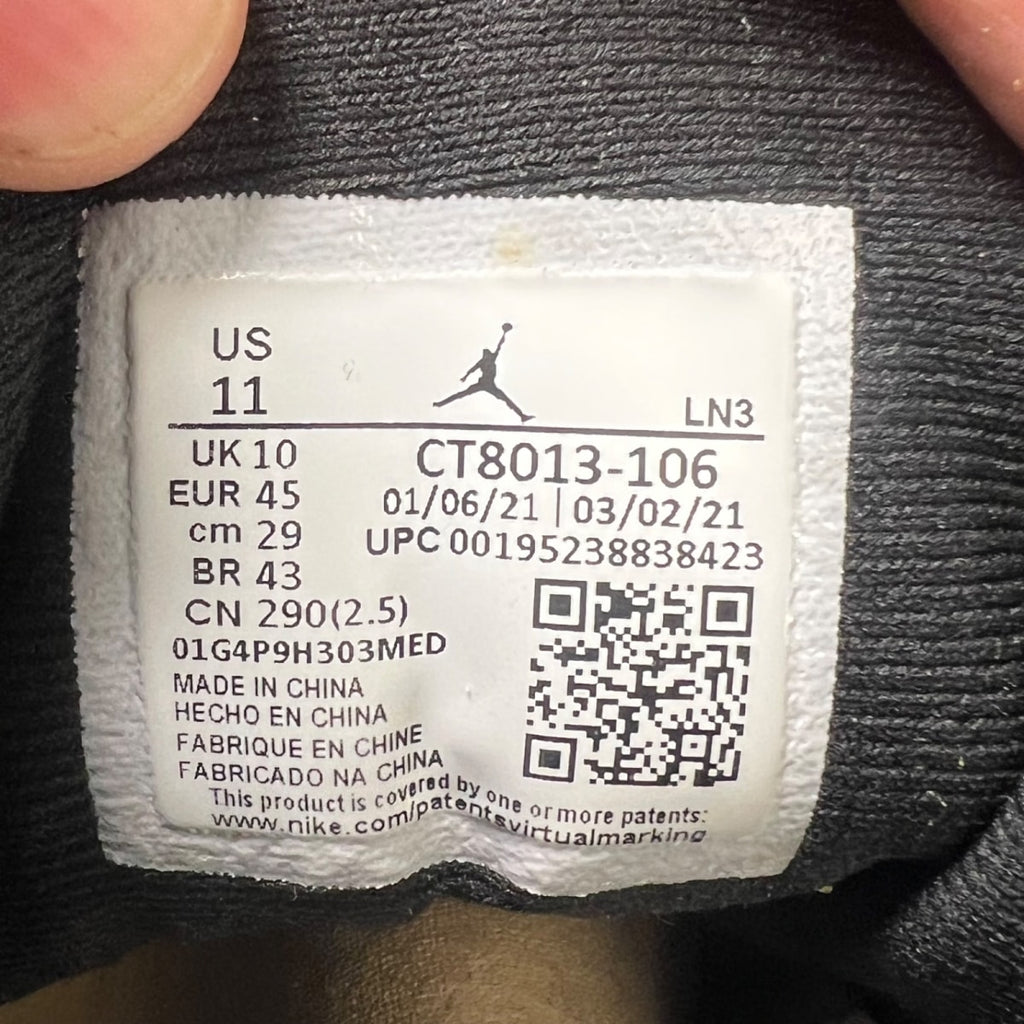 Jordan 12 Retro Twist 11 (Lightly Worn Pre-Owned)JordanWhite/Black-University Red - Image 7