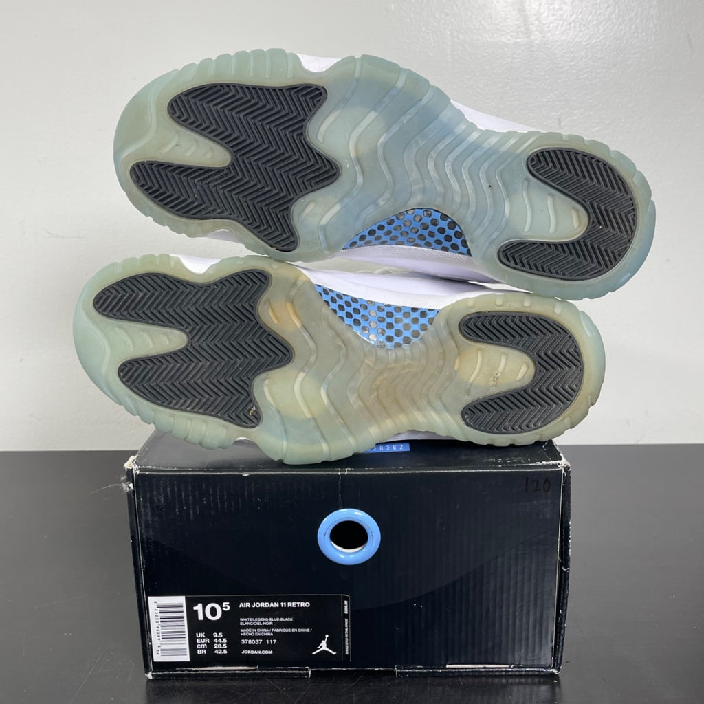 Jordan 11 Retro Legend Blue (2014) 10.5 (Moderately Worn Pre-Owned)JordanWhite/Black-Legend Blue - Image 5